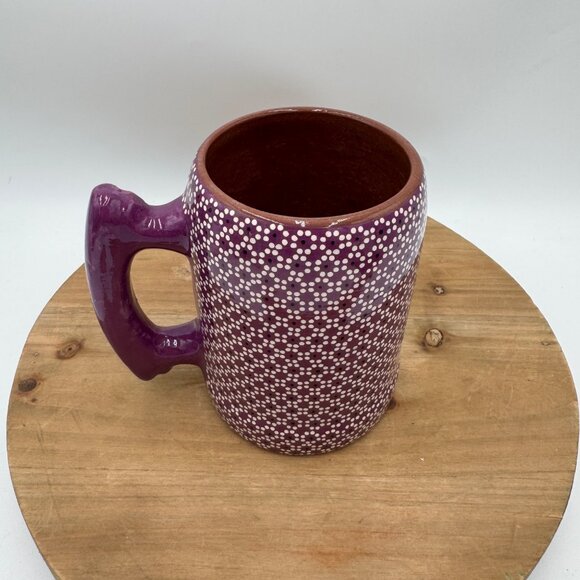 Sin Plomo Mexico Pottery Oversized Mug Beer Stein Decorative Piece Pitcher NICE - Picture 2 of 9